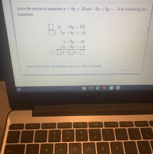 Solve these equations using Elimination