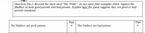 Write five quotes from Veldt that explains that the Hadleys parents are good and bad.

I will give