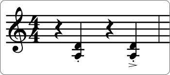 BRAINLIEST if correct.

What articulation marking is under the second chord in the example? 
sforz
