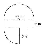 This figure consists of a rectangle, a semicircle, and a quarter circle.

What is the perimeter of