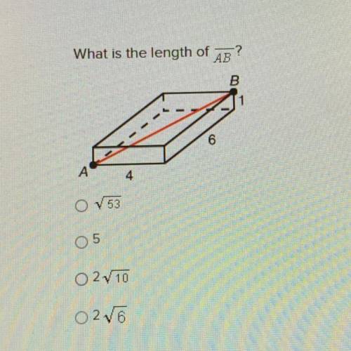 What is the length of line ab