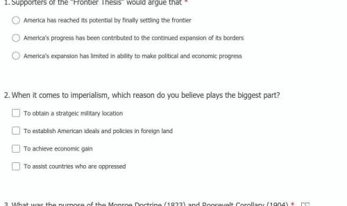 What was the purpose of the Monroe Doctrine (1823) and Roosevelt Corollary (1904)

( can you answe