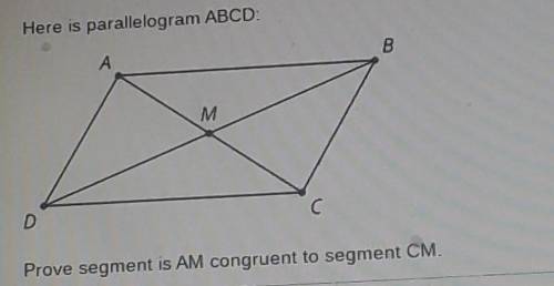 Prive segment is AM congruent to segment CM