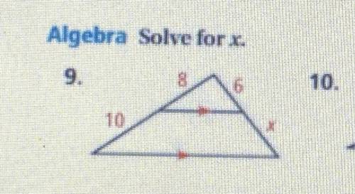 PLEASE HELP,, MARKING BRAINLIEST!!!
Solve for x, show work if possible :)