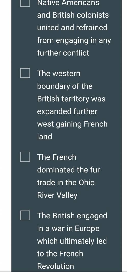 **One result of the  French and Indian War was that...

answer choices is in the picture please an