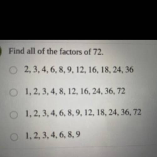 Find the factors ???