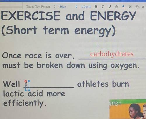 Fill in the last blank. Well _______ athletes burn lactic acid more efficiently.