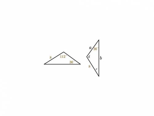For the triangles shown, which detail would have to be given to prove them congruent by the Angle A