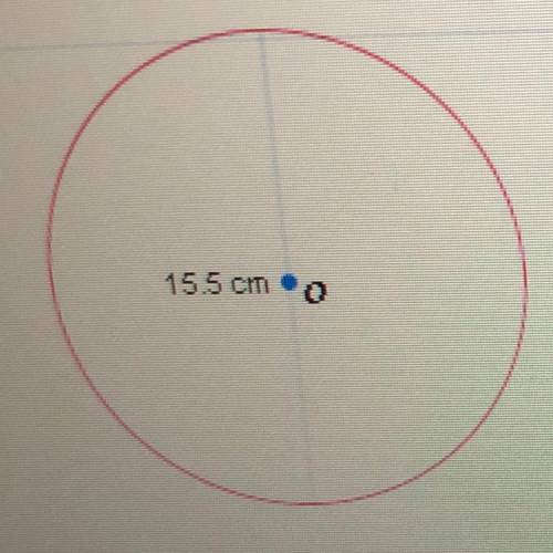 What is the approximate circumference of the circle shown below?

A. 48.7 cm
B. 24.3 cm
C. 97.3 cm