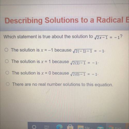 Which statement is true about the solution ?