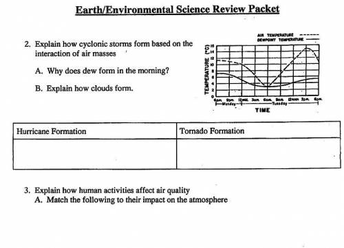 I Need help with this part!!
Science work
Earth/environmental review packet