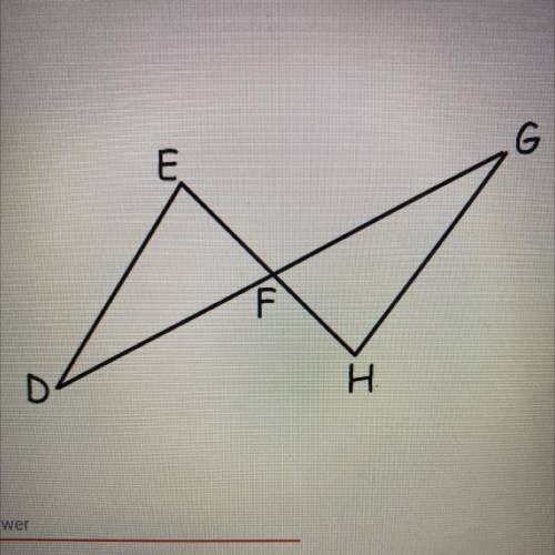 2. Determine if there is enough information in the diagram to prove the

two triangles congruent.