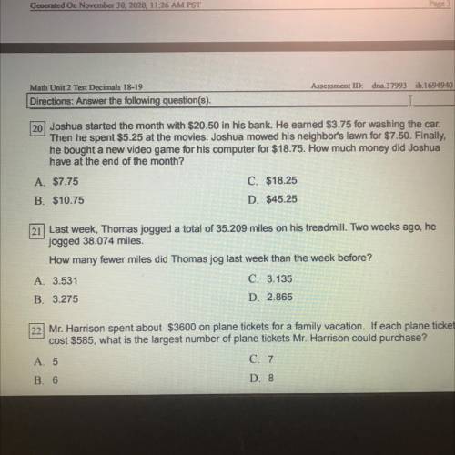 Can y’all help me on number 20