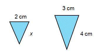 Which ratio will help to find the value of the missing side of the triangle?