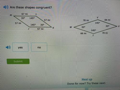 Are these congruent?
Look at the picture 
need ASAP