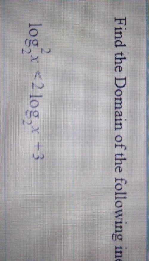 Find the domain of the following inequalities and solve them