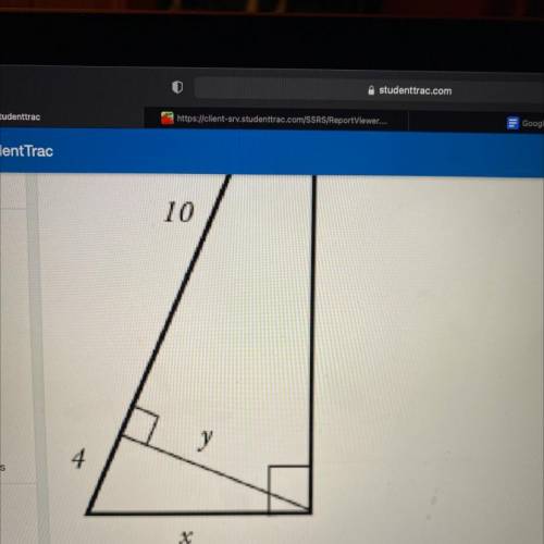 What is the value for x and Y