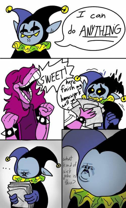 For the peeps who know who Jevil is and Deltarune Imao