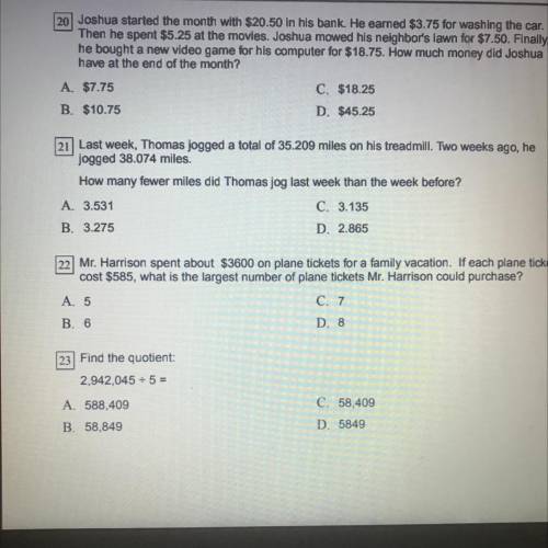 Can y’all help me on 22 and 23
