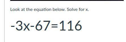 Solve for x Please hurry