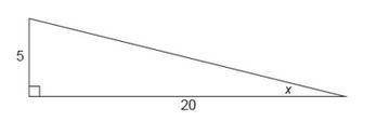 PLEASE HELP

Find the measure of the angle x to the nearest tenth.
14.5°
75.5°
14.0° 
55.3°
