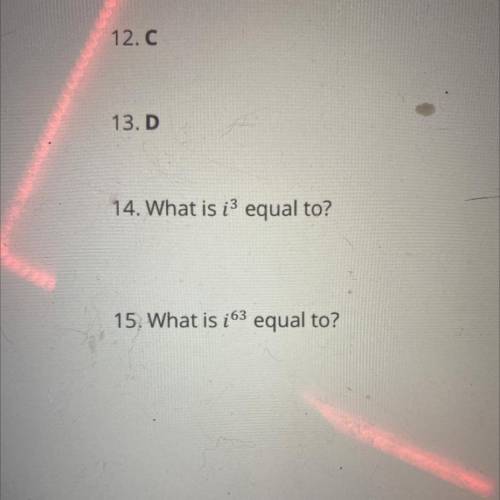 14. What is i^3 equal to?