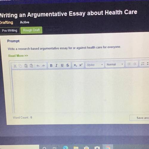 Will mark brainlest 30 points

Write a research-based argumentative essay for or against health ca