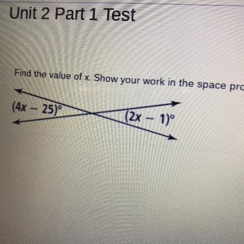 HELP!!! 14 points find the value of x