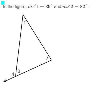 What is the measure of Angle 4?

Group of answer choices
121
141
98
133
