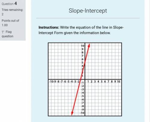 Write in slope intercept form. I'll mark the brainliest .