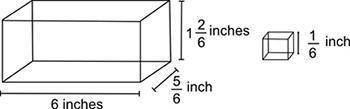 The figure below shows a rectangular prism and a cube:

How many such cubes are required to comple