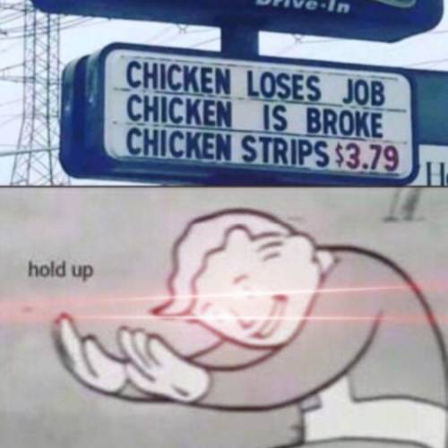 Lol facts chicken strips