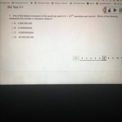 Can some help me with dis test