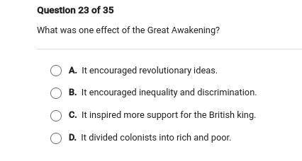 What was one effect of the great awakening????