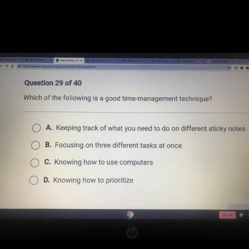 Which of the following is a good time-management technique?