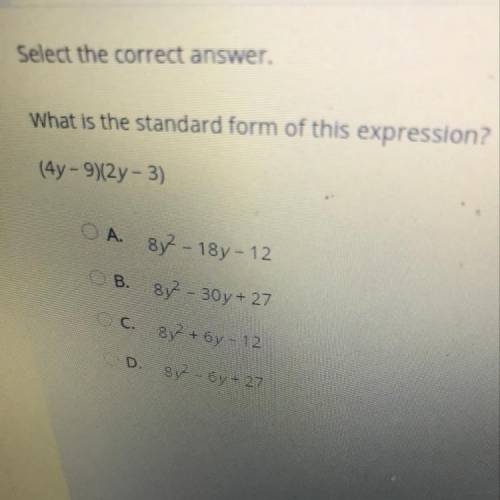 Please help me with standard form of expression