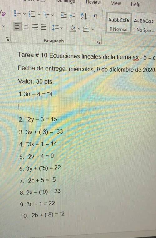 I need to resolve the exercises, please help me
