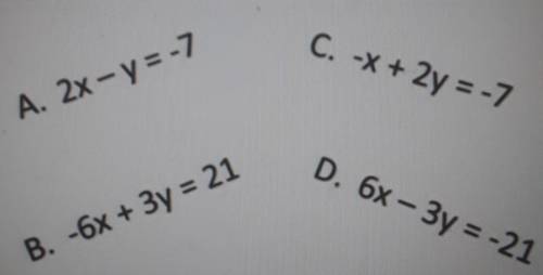 Dertimine if (-2,3) is a solution to all. if not, for which equation(s) is it a solution?

Derterm
