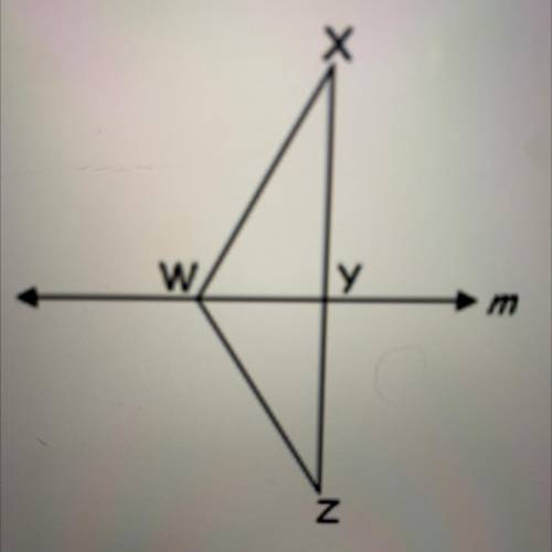 If m is the perpendicular bisector of XZ, XY

(3a – 14) cm , and ZY = (a +12) cm ,
find the length