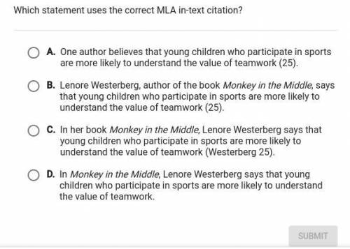 Which statement uses the correct MLA in-text citation?