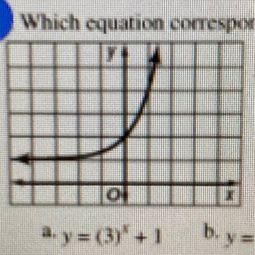 Which equation corresponds to the graph shown