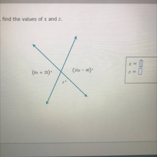 With figure below Find x and y