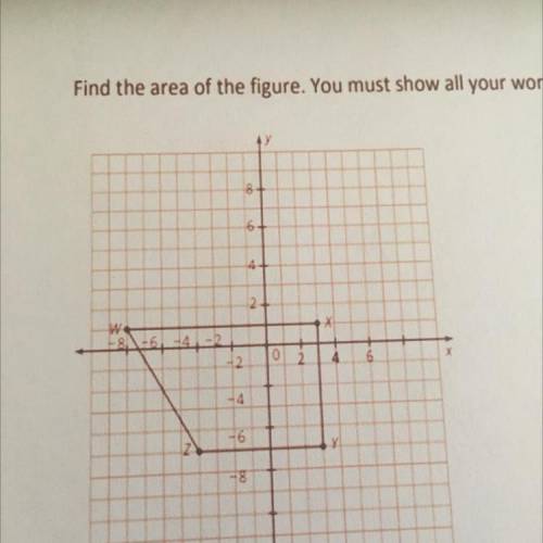 30 POINTS!!!
Find the area of the figure. You must show all your work to receive full credit.