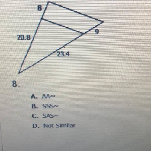 How can the triangles be proven similar