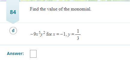 Simple math monomial problem, 20 points worth, WILL MARK BRAINLIEST.
QUESTION IS ATTATCHED.