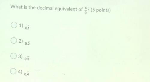 What is the decimal equivalent of ?