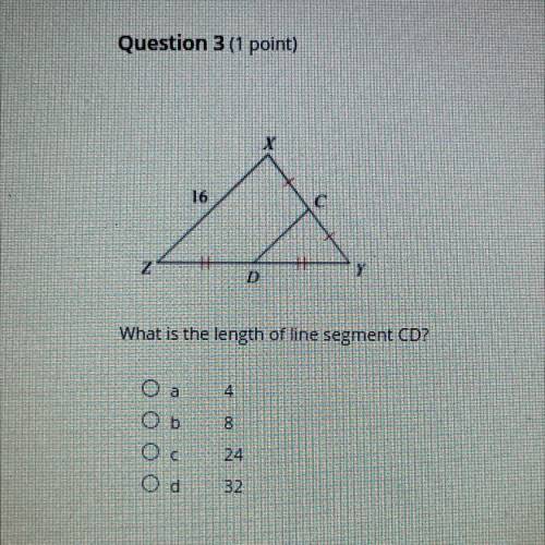 What is the length of line segment CD?
please help!!!