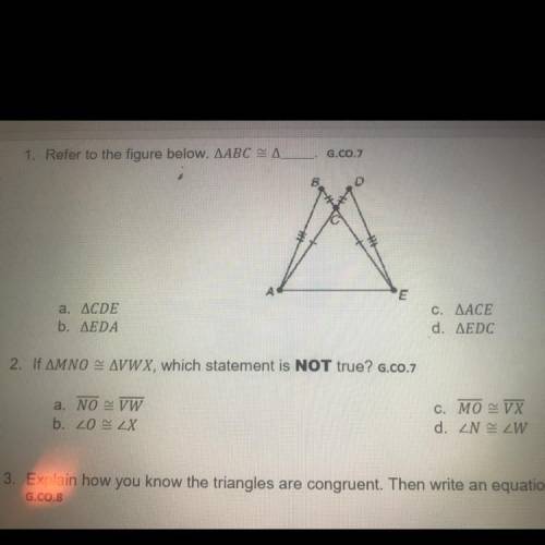 Math! Answer to 1&2?