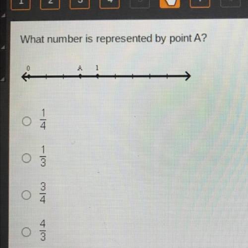 What number is represented by point A?