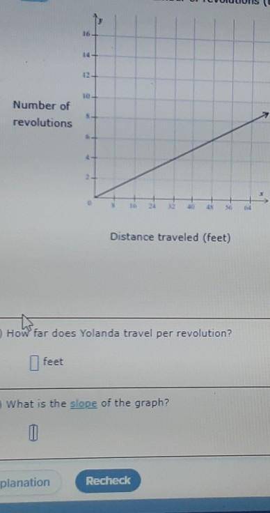 Yolanda is riding her bike. The number of revolutions (turns) her wheels make varies directly with